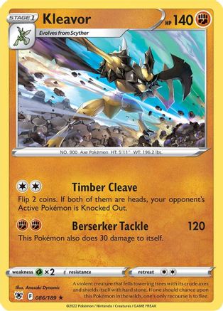 Kleavor (86) (86) 086 - Reverse Holofoil SWSH10 Astral Radiance - Holo Rare