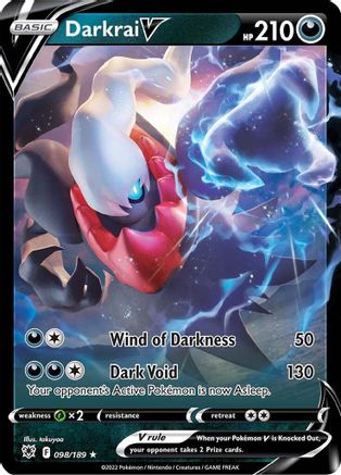 Darkrai V 098 - Holofoil SWSH10 Astral Radiance - Ultra Rare