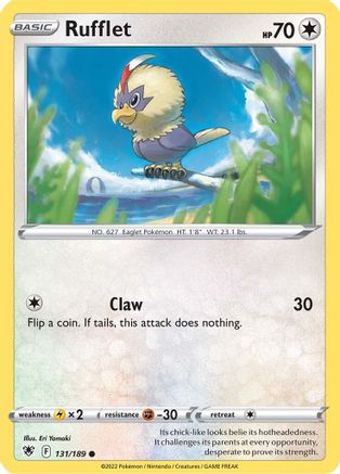 Rufflet 131 SWSH10 Astral Radiance - Common