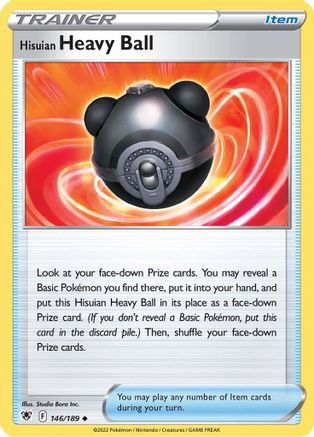 Hisuian Heavy Ball 146 SWSH10 Astral Radiance - Uncommon