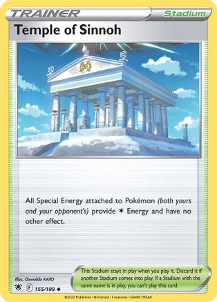 Temple of Sinnoh 155 - Reverse Holofoil SWSH10 Astral Radiance - Uncommon