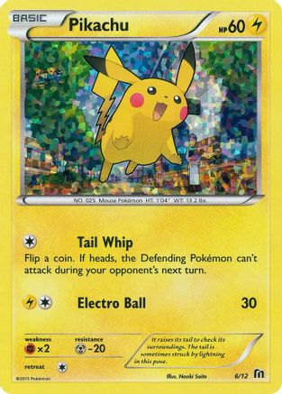 Pikachu - 6/12/12 - Holofoil McDonalds Promos 2016 - Promo