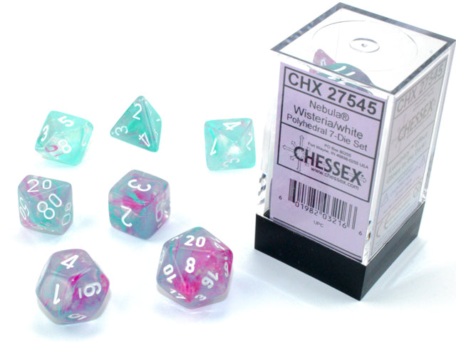 Chessex:Nebula Wisteria/white