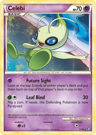 Celebi - 3/102 (Non-Holo Movie Exclusive)/102 Triumphant - Promo