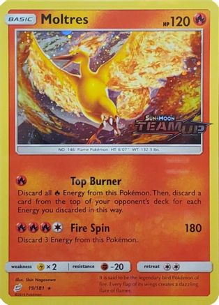 Moltres (Team Up Stamped) 019/181 - Holofoil Miscellaneous Cards & Products - Promo