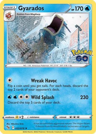 Gyarados 022 - Holofoil Pokemon GO - Holo Rare