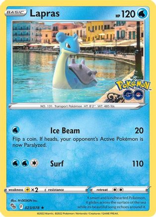 Lapras 023 - Holofoil Pokemon GO - Holo Rare