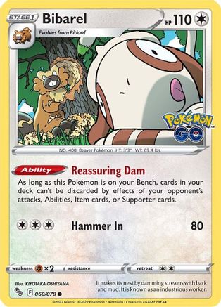 Bibarel 060 Pokemon GO - Common