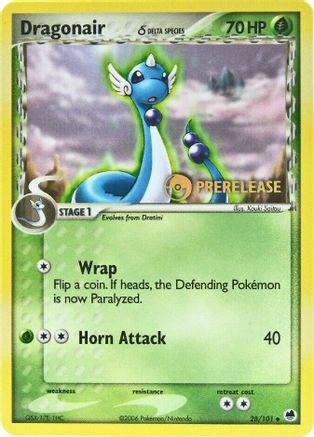 Dragonair (Delta Species) - 28/101 (Prerelease)/101 Nintendo Promos - Promo