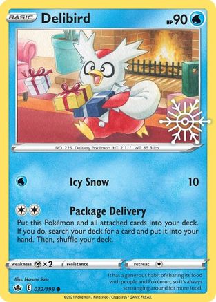 Delibird (Holiday Calendar) 032/198 - Holofoil Miscellaneous Cards & Products - Promo