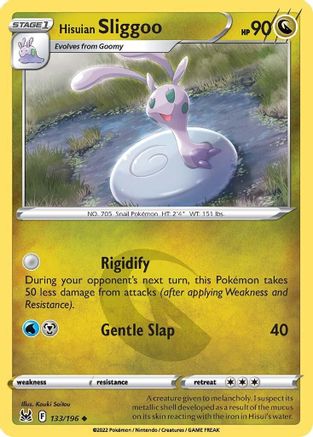 Hisuian Sliggoo 133 - Reverse Holofoil SWSH11 Lost Origin - Uncommon