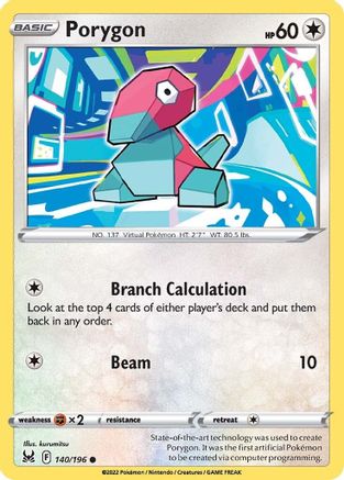 Porygon 140 SWSH11 Lost Origin - Common