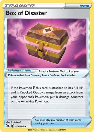 Box of Disaster 154 - Reverse Holofoil SWSH11 Lost Origin - Uncommon