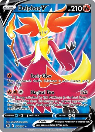 Delphox V (Full Art) 173 - Holofoil SWSH11 Lost Origin - Ultra Rare