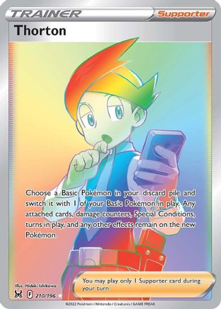 Thorton (Secret) 210 - Holofoil SWSH11 Lost Origin - Secret Rare