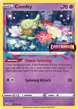 Comfey (Prerelease) SWSH242 - Holofoil SWSH Sword & Shield Promo Cards - Promo