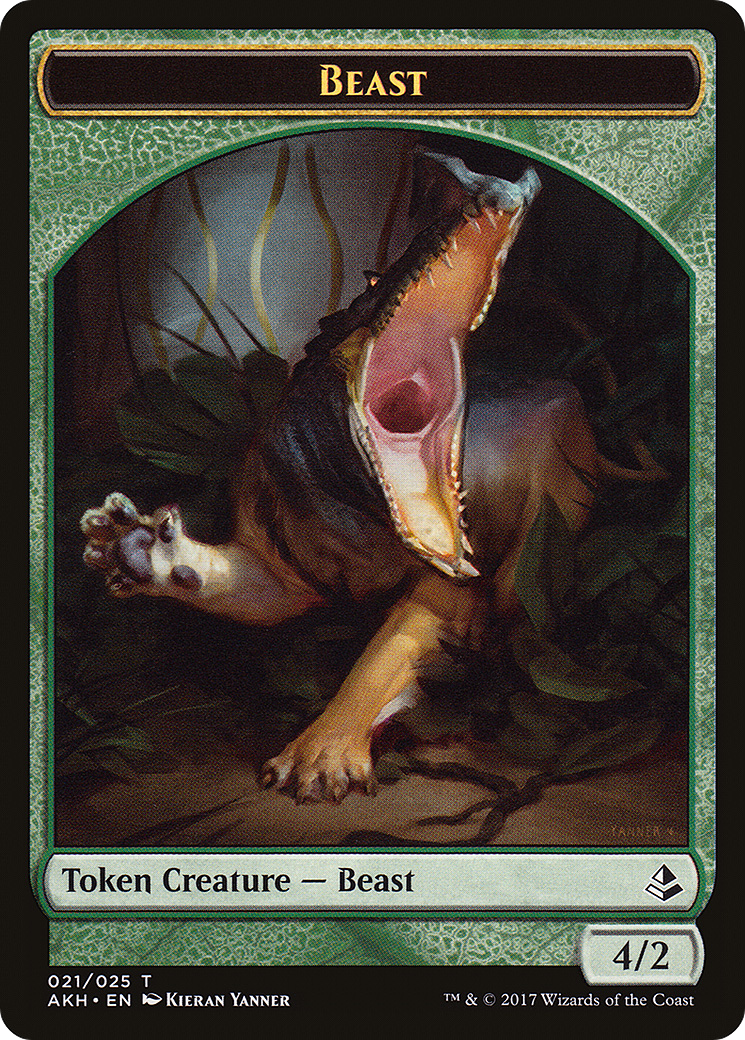 Beast Token (AKH-021) - Amonkhet Tokens Foil