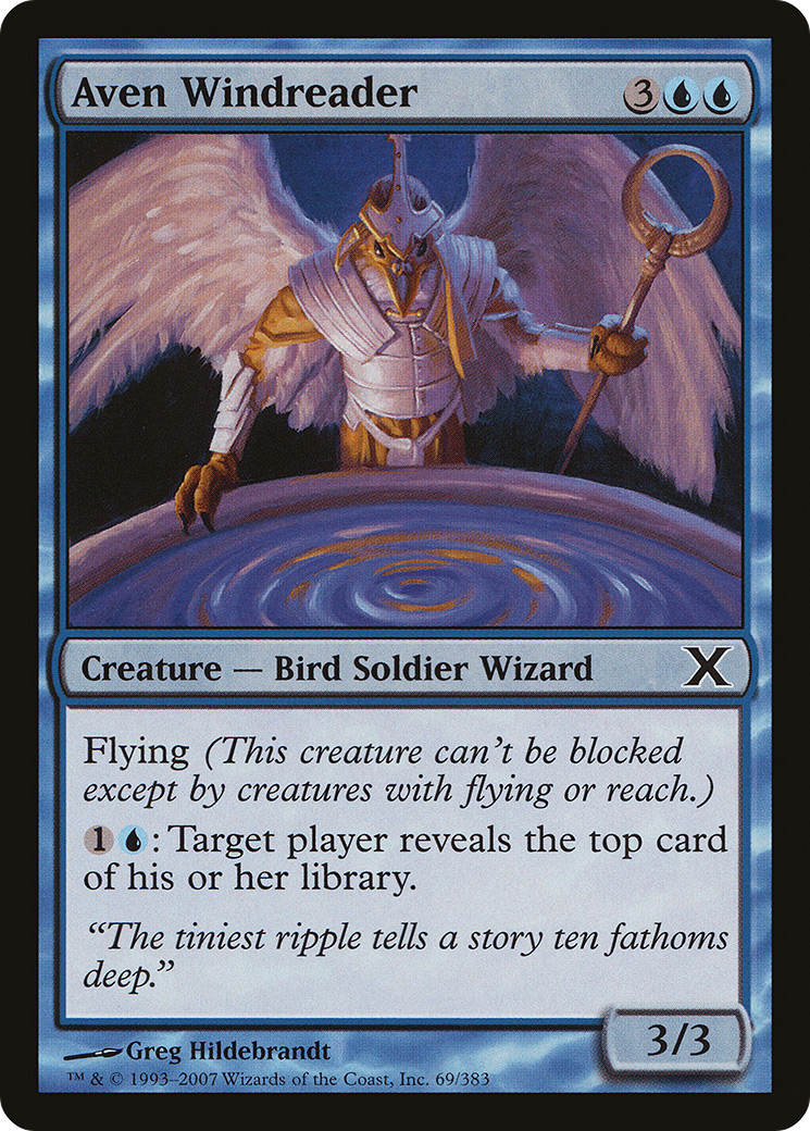 Aven Windreader (10E-069) - Tenth Edition
