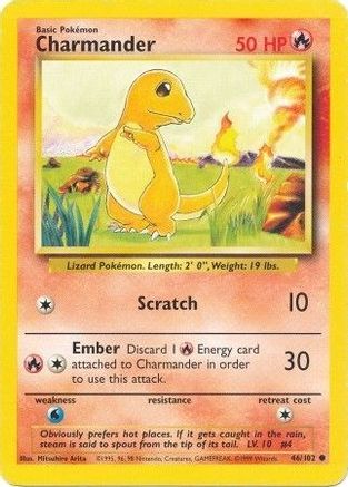 Charmander 046 Base Set - Common