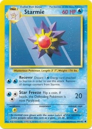 Starmie 064 Base Set - Common