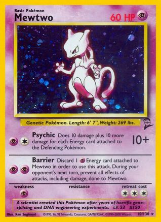 Mewtwo 010 - Holofoil Base Set 2 - Holo Rare
