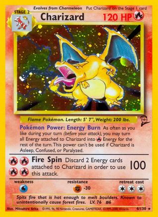Charizard 004 - Holofoil Base Set 2 - Holo Rare