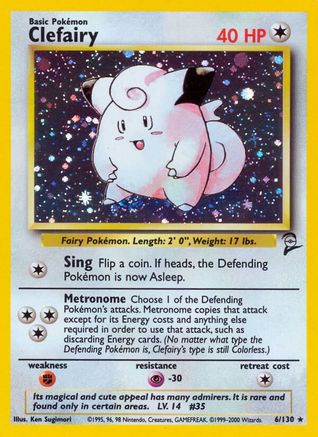Clefairy 006 - Holofoil Base Set 2 - Holo Rare