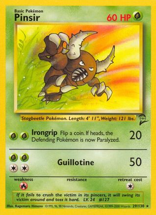 Pinsir 029 Base Set 2 - Rare