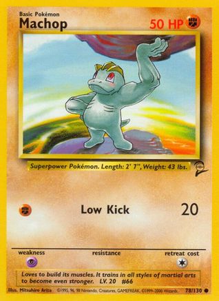 Machop 078 Base Set 2 - Common