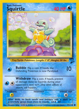 Squirtle 093 Base Set 2 - Common