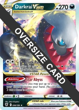 Darkrai VSTAR - 099/189/189 - Holofoil Jumbo Cards - Promo