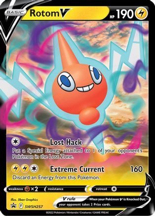 Rotom V SWSH257 - Holofoil SWSH Sword & Shield Promo Cards - Promo