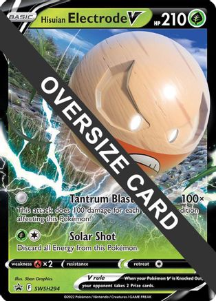 Hisuian Electrode V - SWSH294 - Holofoil Jumbo Cards - Promo