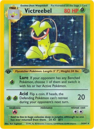 Victreebel (14) (14) 014 - 1st Edition Holofoil Jungle - Holo Rare