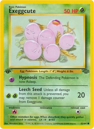 Exeggcute 052 - 1st Edition Jungle - Common