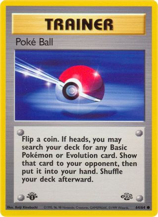 Poke Ball 064 - 1st Edition Jungle - Common
