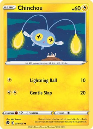 Chinchou 051 SWSH12 Silver Tempest - Common