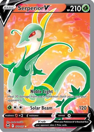 Serperior V (Full Art) 170 - Holofoil SWSH12 Silver Tempest - Ultra Rare