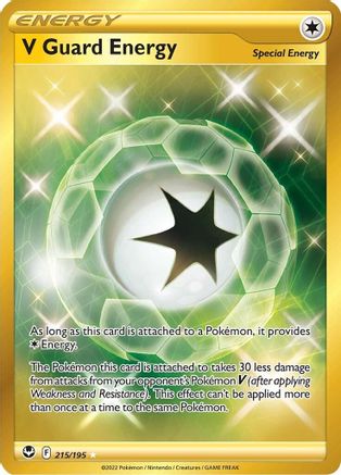 V Guard Energy (Secret) 215 - Holofoil SWSH12 Silver Tempest - Secret Rare
