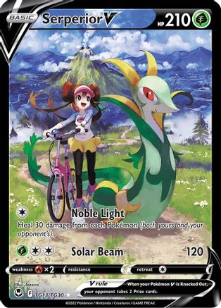 Serperior V TG13 - Holofoil SWSH12 Silver Tempest Trainer Gallery - Ultra Rare