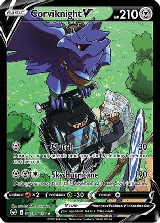 Corviknight V TG18 - Holofoil SWSH12 Silver Tempest Trainer Gallery - Ultra Rare