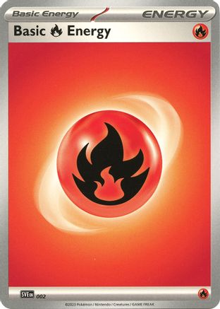 Basic Fire Energy 002 SVE Scarlet & Violet Energies - Common