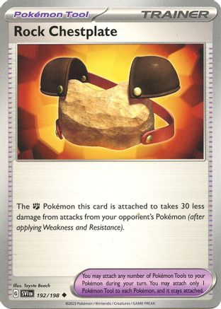Rock Chestplate 192 SV01 Scarlet & Violet Base Set - Uncommon