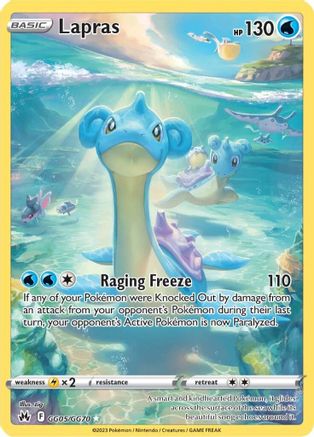 Lapras GG05 - Holofoil SWSH Crown Zenith Galarian Gallery - Ultra Rare