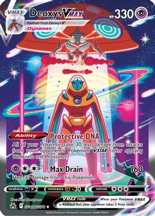 Deoxys VMAX GG45 - Holofoil SWSH Crown Zenith Galarian Gallery - Ultra Rare