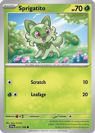 Sprigatito (Mirage Holo) 013/198 - Holofoil Miscellaneous Cards & Products - Promo