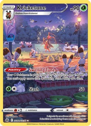Kricketune GG02 - Holofoil SWSH Crown Zenith Galarian Gallery - Ultra Rare
