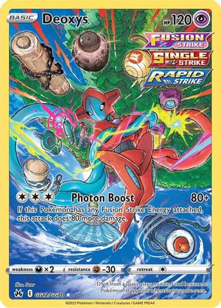 Deoxys GG12 - Holofoil SWSH Crown Zenith Galarian Gallery - Ultra Rare