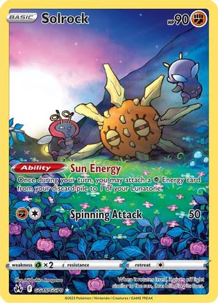 Solrock GG15 - Holofoil SWSH Crown Zenith Galarian Gallery - Ultra Rare