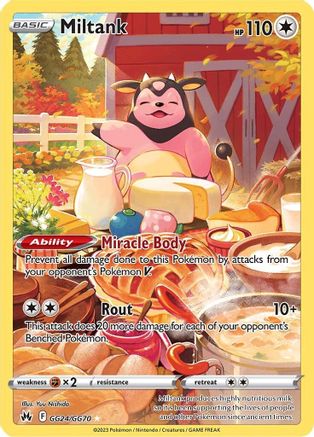 Miltank GG24 - Holofoil SWSH Crown Zenith Galarian Gallery - Ultra Rare